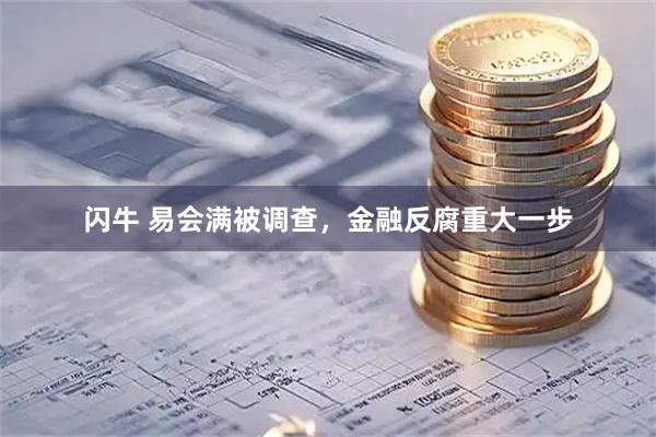 闪牛 易会满被调查，金融反腐重大一步