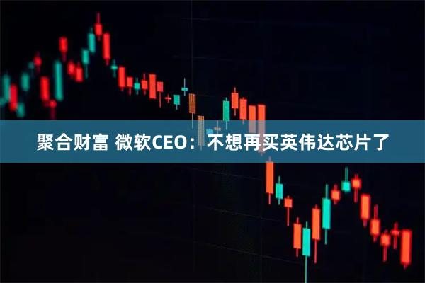 聚合财富 微软CEO：不想再买英伟达芯片了